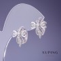 Xuping Earrings 13x16mm Rhodium
