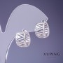 Xuping Earrings 9x14mm Rhodium