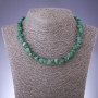 Necklace of Natural Jade Chip, 8mm diameter, 45cm length