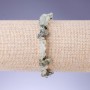 Prehnite Chip Bracelet 8x5mm+/-, 18cm Length, Stretch
