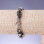 Rutilated Quartz Chip Bracelet, 5-8mm Diameter (+/-), 18cm Length