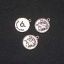 Findings Pendant Zodiac Taurus, diameter 17mm, package 20g +/- 10pcs