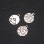 Findings Pendant Zodiac Libra, diameter 17mm, package 20g +/- 10pcs