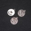 Zodiac Virgo Pendant Finding, 17mm Diameter, 20g Pack +/- 10pcs