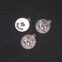 Zodiac Virgo Pendant Finding, 17mm Diameter, 20g Pack +/- 10pcs
