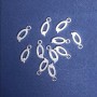 Jewelry Findings Pendant Letter "Q" 17x7mm, Pack of 20g (+/- 24pcs)