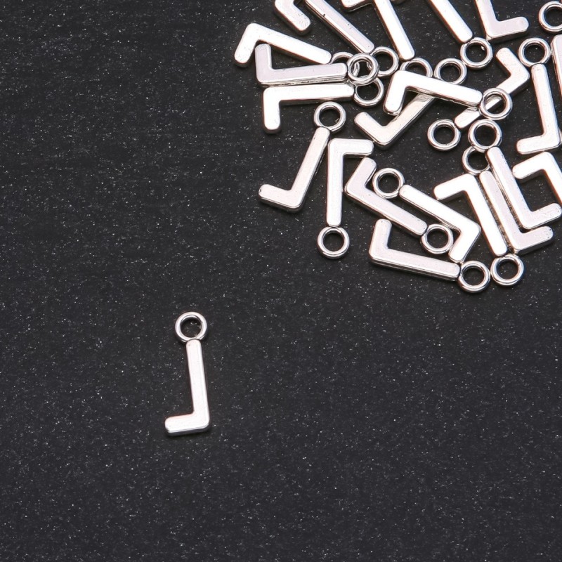 Jewelry Findings Pendant Letter "L" 17x7mm, Pack of 20g (+/- 30pcs)