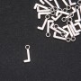 Jewelry Findings Pendant Letter "L" 17x7mm, Pack of 20g (+/- 30pcs)