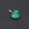 Heart Pendant Malachite (Pressed) 19x19x26mm
