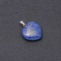 Pendant Heart Natural Stone Lapis Lazuli 19x19x26mm