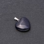 Heart Pendant Aventurine Blue Sand Night of Cairo (Synthetic), 19x19x26mm