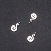 Findings Pendant Scroll 18x10mm pack 20g +/-15pcs