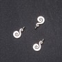 Findings Pendant Scroll 18x10mm pack 20g +/-15pcs