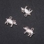Findings Pendant Piggy 20x16mm pack 20g +/-8pcs