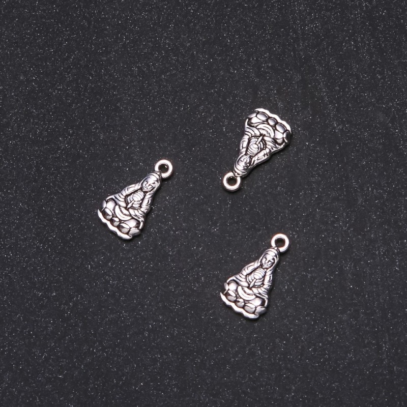 Findings Pendant Sage 17x9mm pack 20g +/-20pcs
