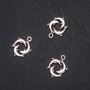 Findings Trio Dolphins Pendant 15x20mm, Pack 20g +/-13pcs