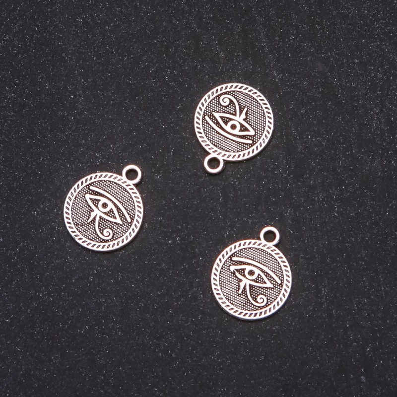Pendant finding Egyptian Eye 15x18mm, packaging 20g ±12 pcs