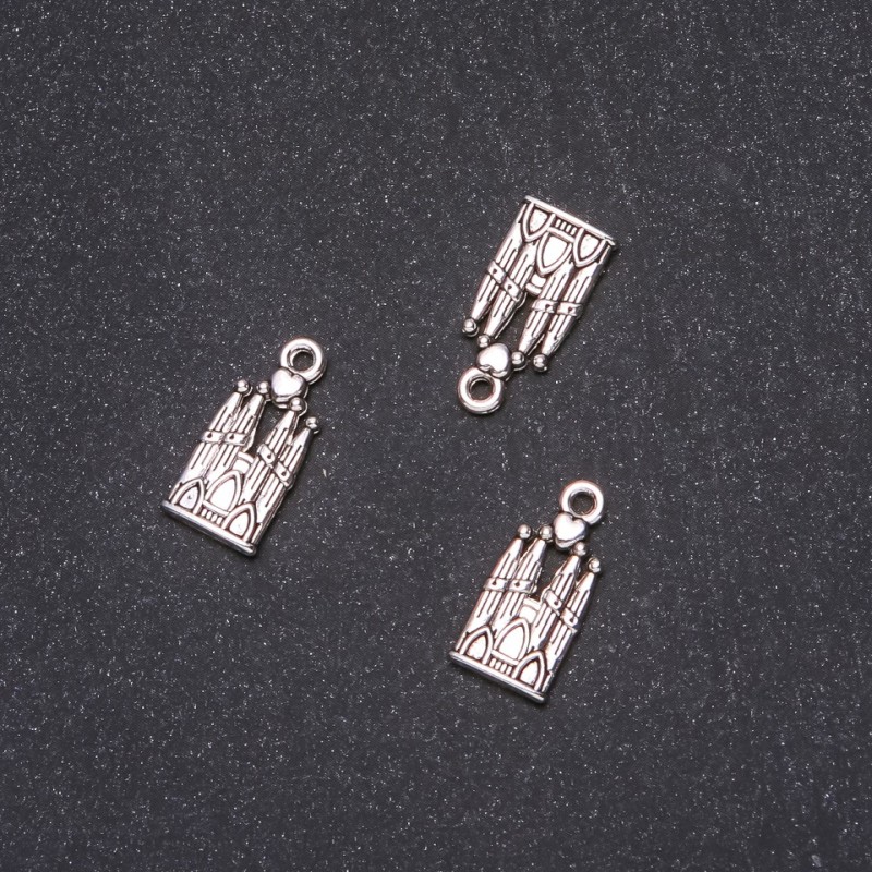 Findings Lock Pendant 9x19mm, Pack 20g +/-18pcs