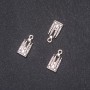 Findings Lock Pendant 9x19mm, Pack 20g +/-18pcs