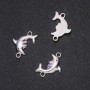 Findings Connector Dolphin 25x17mm pack 20g +/-7pcs