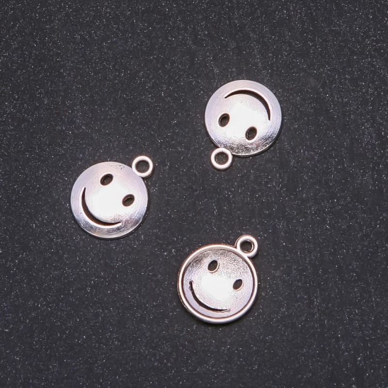 Findings Pendant Smiley 15x18mm, 20g Pack +/-20pcs