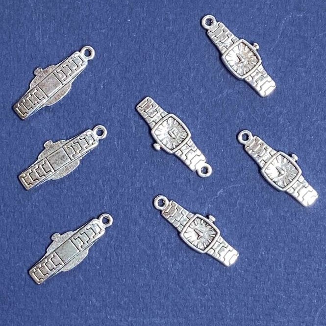 Findings Pendant Clock 23x9mm, 20g Pack +/-17pcs