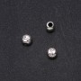Findings Pandora Bead Yin Yang 10x8mm, 4mm Hole, 20g Pack +/-10pcs