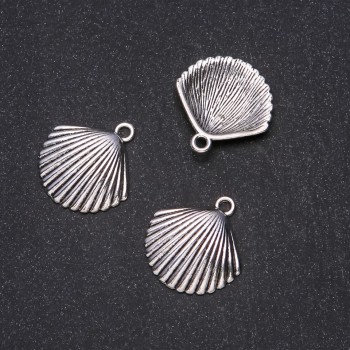 Jewelry Findings Pendant Shell 24x25mm, Pack of 20g +/- 8pcs