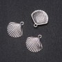 Jewelry Findings Pendant Shell 24x25mm, Pack of 20g +/- 8pcs