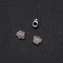 Jewelry Findings Pandora-Style Crown Bead 10x12mm, Hole Diameter 4mm, Pack of 11+ pcs