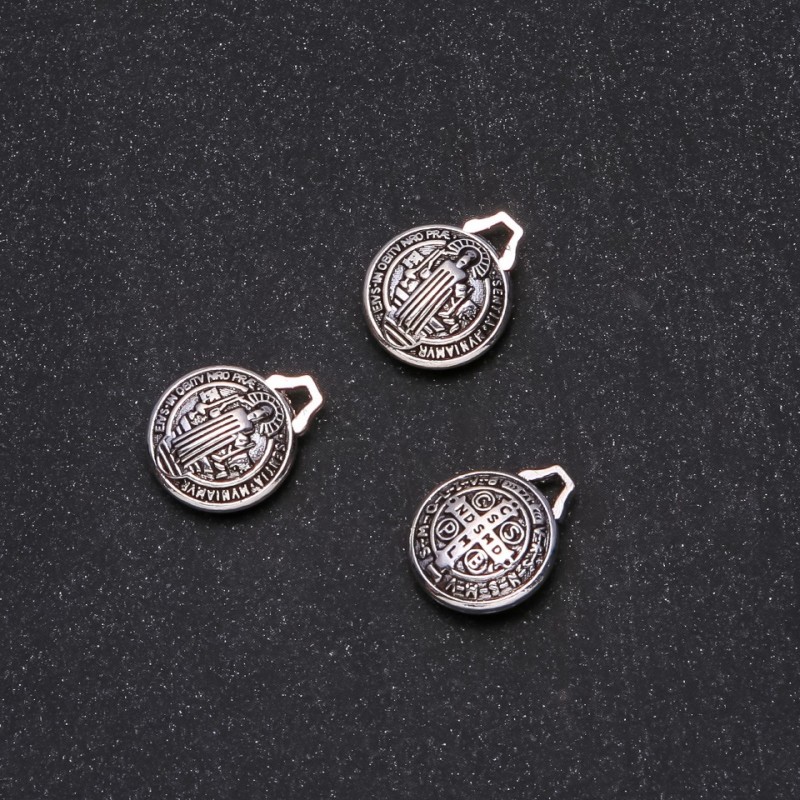 Jewelry Findings Pendant "St. Benedict" 14x17mm, Pack of 20g +/- 5pcs