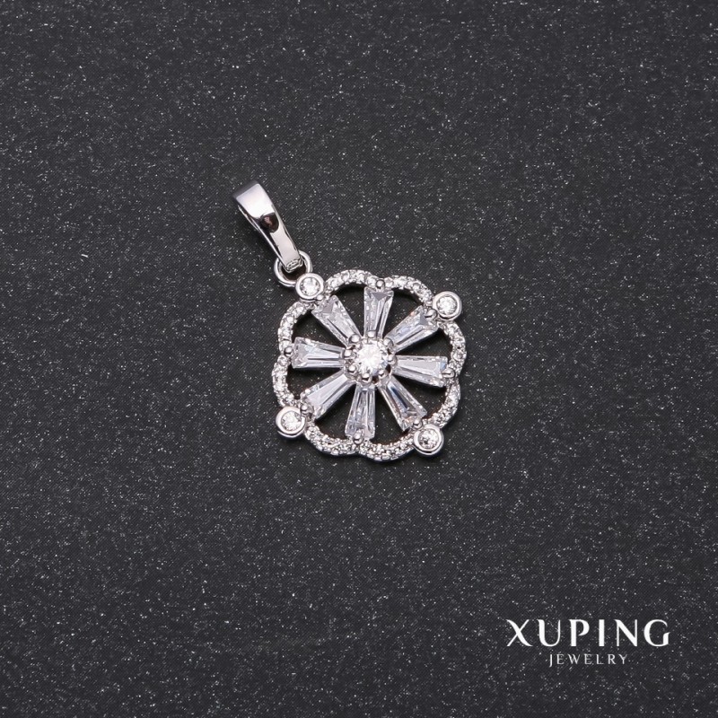 Xuping Pendant 28x22x19mm Rhodium