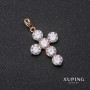 Xuping Cross Pendant 23x32x40mm 18k Gold Plated