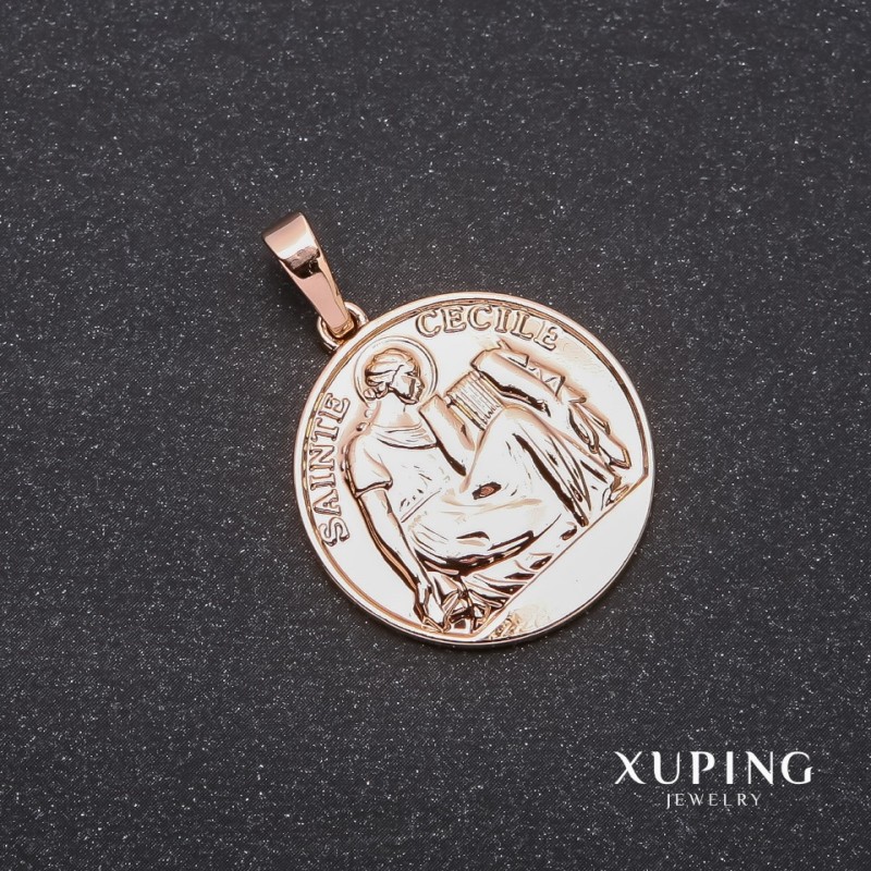 Xuping "Saint Cecile" Pendant 25x35mm 18k Gold Plated