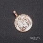 Xuping "Saint Cecile" Pendant 25x35mm 18k Gold Plated