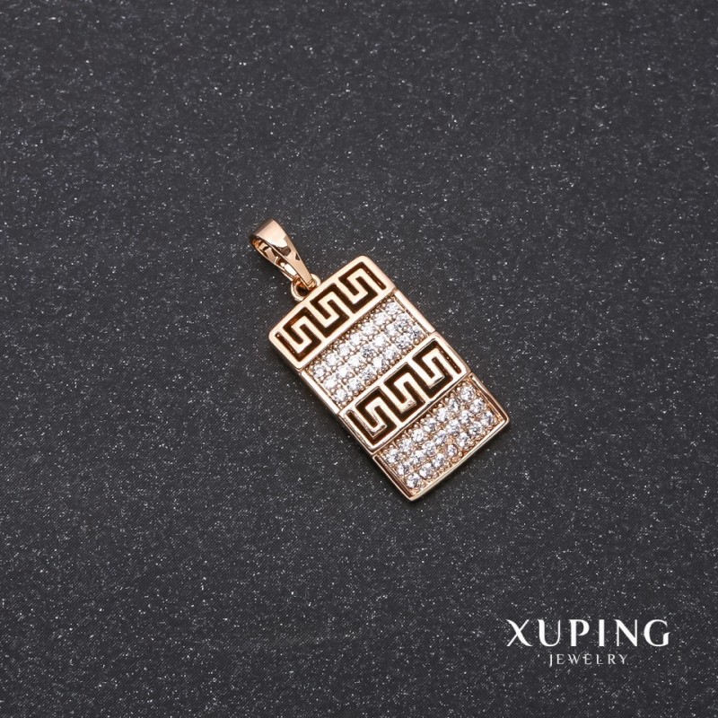 Xuping "Versace" Pattern Pendant 11x19x26mm 18K Gold Plated