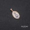 Xuping "O Maryjo bez grzechu poczeta" Pendant 12x18x25mm Rhodium, 18K Gold Plated