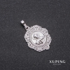 Xuping Savior Pendant 35x28x22mm Rhodium