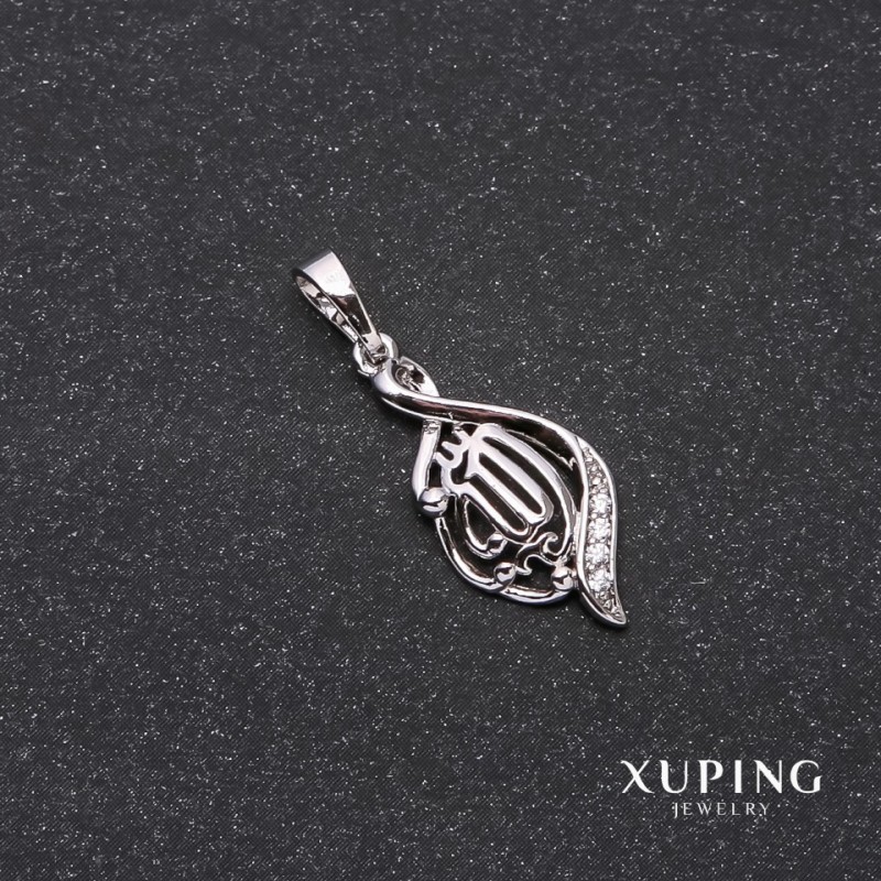 Xuping "Surah" Pendant 8x22x27mm Rhodium