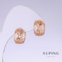 Xuping Earrings, 14mm Length, 8mm Width, 18K Gold Plated