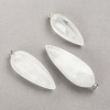 Natural Rock Crystal Pendant, 50x20mm (+/-)