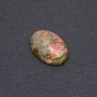 Natural Stone Cabochon, Bloodstone (Heliotrope), 25x18mm