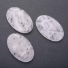 Natural Rutilated Quartz Pendant, Oval 55x35mm (+-)