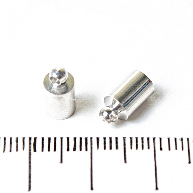 Findings End Cap for Cords 0.5cm pack of 36 (+-) pcs