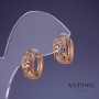 Xuping Earrings 14x8mm, 18K Gold Plated