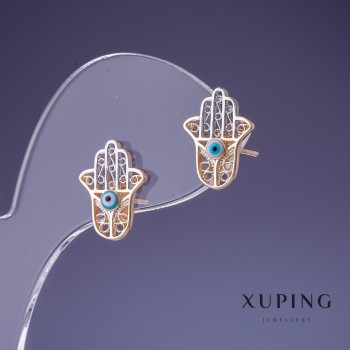 Xuping "Palm" Earrings 14x11mm "18K Gold Plating"
