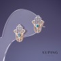 Xuping "Palm" Earrings 14x11mm "18K Gold Plating"
