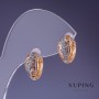 Xuping Earrings 13x6mm, 18K Gold Plated