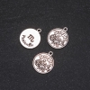 Zodiac Scorpio Pendant Finding, Diameter 17mm, Pack 20g +/- 11pcs