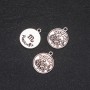 Zodiac Scorpio Pendant Finding, Diameter 17mm, Pack 20g +/- 11pcs
